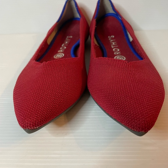 Rothy’s The Point Flat In Chili Red Size 10 - Picture 2 of 7